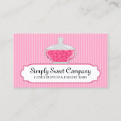 キャンデーのビュッフェおよびデザートのバー 名刺 (正面)