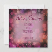 キャンデーの写真の休日の視野 シーズンカード (裏面)