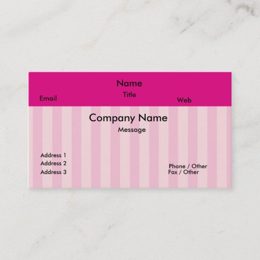 キャンデーの名刺として菓子 名刺 (正面)