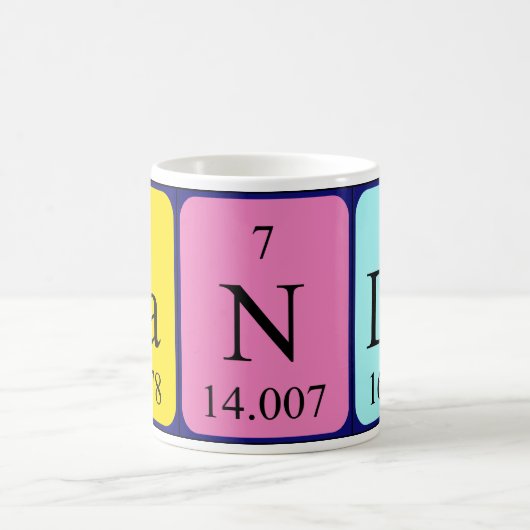 キャンデーの周期表の名前のマグ コーヒーマグカップ (中央)