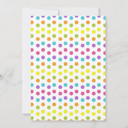 キャンデーの土地の甘い専門店の誕生日の招待状 招待状 (裏面)