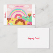 キャンデーの土地の虹 名刺 (正面/裏面)