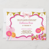 キャンデーの土地の誕生会 招待状 (正面)