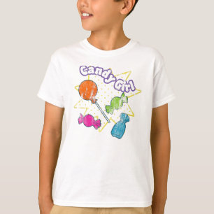 キャンデーの女の子のティー Tシャツ