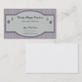 キャンデーの専門店の名刺-紫色 名刺 (正面/裏面)