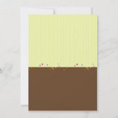 キャンデーの専門店の誕生日の招待状 招待状 (裏面)