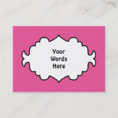 キャンデーの専門店は単語の名刺を加えます 名刺 (裏面)