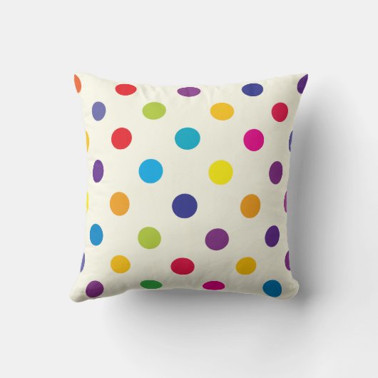 キャンデーの水玉模様の枕 クッション (裏面)