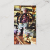 キャンデーの瓶が付いている雑貨店 名刺 (裏面)