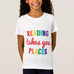 キャンデーの読書を学ぶことは場所の刺激を取ります Tシャツ