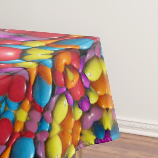 キャンデーの赤い黄橙色のヴィンテージの万華鏡のように千変万化するパターン テーブルクロス (インサイチュ)