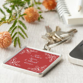 キャンデーの赤はキーホルダー渦巻きます キーホルダー (側面)