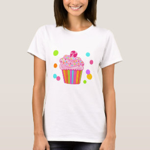 キャンデーの驚きのカップケーキ Tシャツ