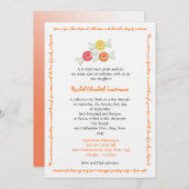 キャンデーはバルミツワーを秘蔵します 招待状 (正面/裏面)