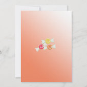 キャンデーはバルミツワーを秘蔵します 招待状 (裏面)