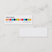 キャンデーはプロフィールカードを平方します スキニー名刺 (正面/裏面)