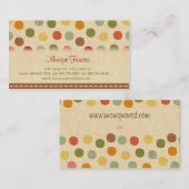 キャンデーは名刺に点を打ちます 名刺 (正面/裏面)