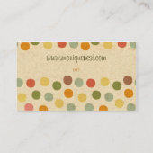 キャンデーは名刺に点を打ちます 名刺 (裏面)