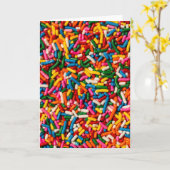 キャンデーは振りかけます カード (黄色い花)