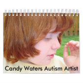 キャンデーは自閉症の芸術家に水をまきます カレンダー (カバー)