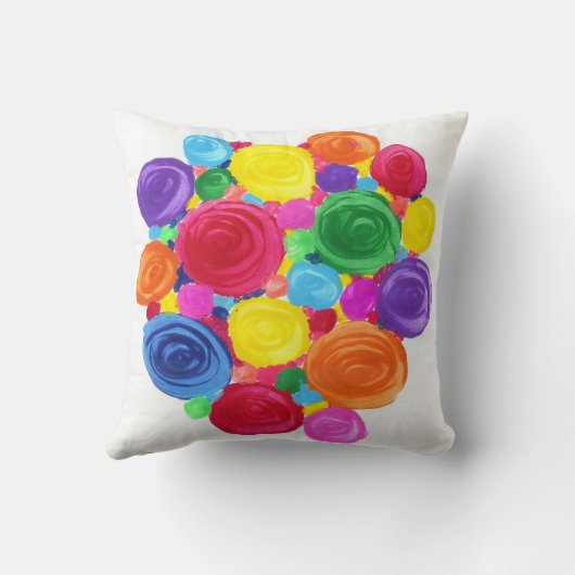 キャンデーは自閉症の芸術家に水をまきます クッション (裏面)