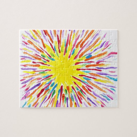 キャンデーは自閉症の芸術家に水をまきます ジグソーパズル (横)