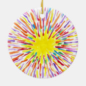 キャンデーは自閉症の芸術家に水をまきます セラミックオーナメント (裏面)