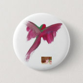 キャンデーは自閉症の芸術家に水をまきます 缶バッジ (正面)