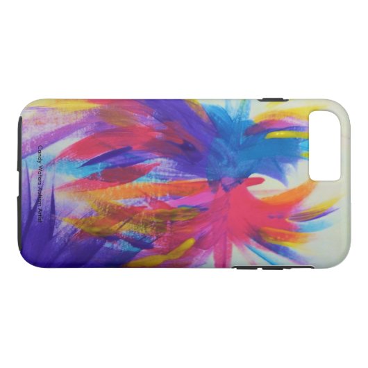 キャンデーは自閉症の芸術家に水をまきます Case-Mate iPhoneケース (裏面(横))