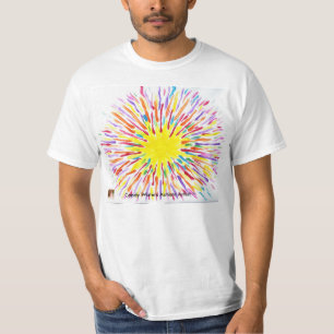 キャンデーは自閉症の芸術家に水をまきます Tシャツ