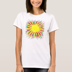 キャンデーは自閉症の芸術家に水をまきます Tシャツ