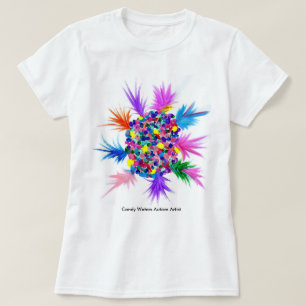 キャンデーは自閉症の芸術家に水をまきます Tシャツ