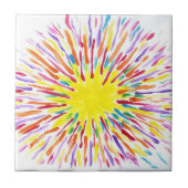 キャンデーは自閉症の芸術家のタイルに水をまきます タイル (正面)