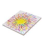 キャンデーは自閉症の芸術家のタイルに水をまきます タイル (側面)