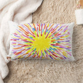 キャンデーは自閉症の芸術家の枕に水をまきます ランバークッション (ブランケット)