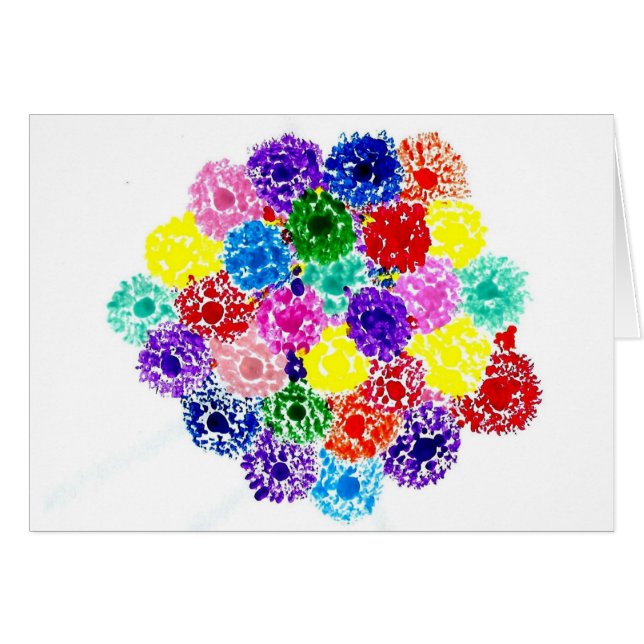 キャンデーは自閉症の芸術家カードに水をまきます (正面横)