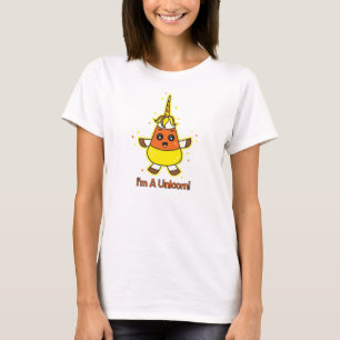 キャンデートウモロコシのユニコーン Tシャツ