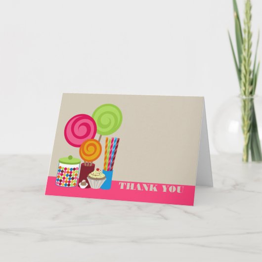 キャンデー及び菓子のサンキューカード サンキューカード (正面)