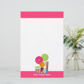 キャンデー及び菓子の文房具 便箋 (スタンド正面)