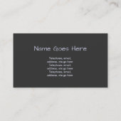 "キャンデー"の眼鏡技師の名刺 名刺 (裏面)