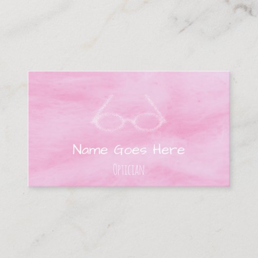 "キャンデー"の眼鏡技師の名刺 名刺 (正面)