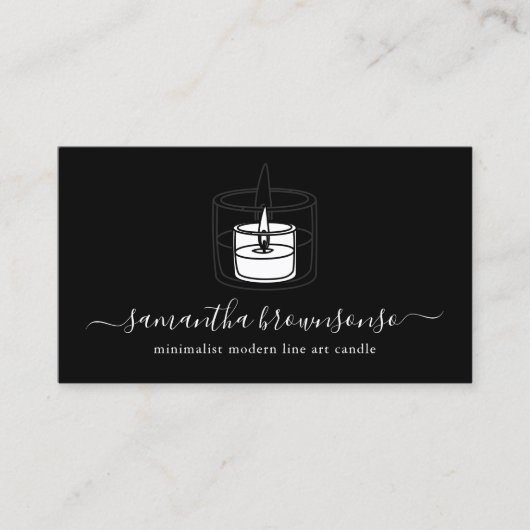 キャンドエレガントルイラストレーションデザイン 名刺 (正面)