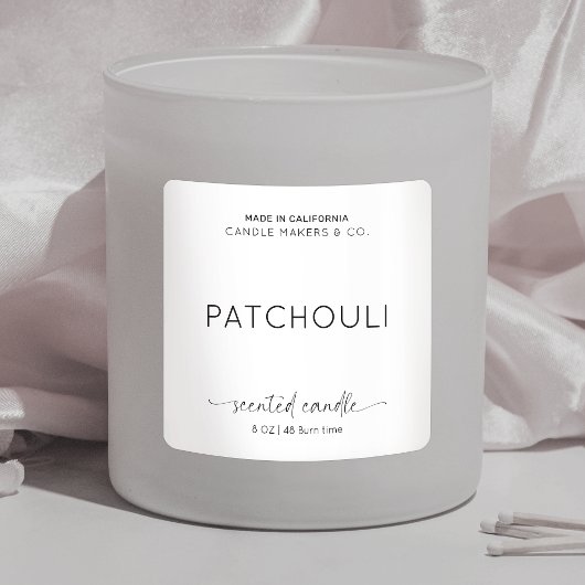 キャンドエレガントル包装用ミニマル白黒 スクエアシール