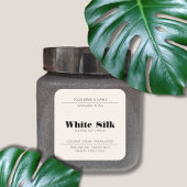 キャンドモダンルベージュ製品包装ラベル スクエアシール