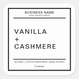 キャンドモダンル製品ラベル スクエアシール