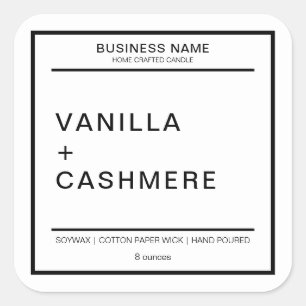 キャンドモダンル製品ラベル スクエアシール