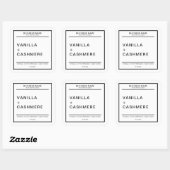 キャンドモダンル製品ラベル スクエアシール (シート)