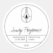 キャンドモダンル製品ラベル ラウンドシール (正面)