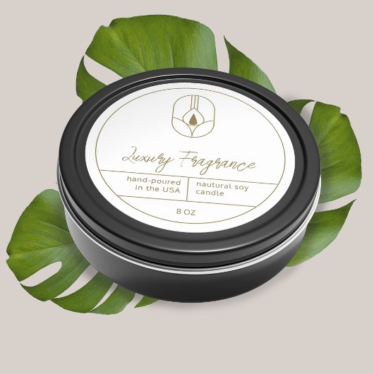 キャンドモダンル製品ラベル ラウンドシール