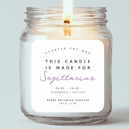 キャンドモダンル〔占星術の〕十二宮図ラベル スクエアシール